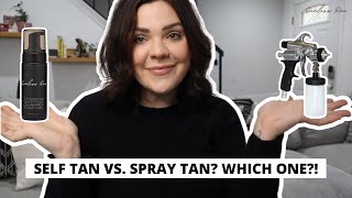 SELF TAN VS SPRAY TAN  WHICH ONE  FAKE TAN TIPS BY A PRO SPRAY TAN ARTIST [upl. by Rehctaht]