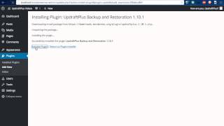 How to easily and quickly install WordPress Backup Plugin UpdraftPlus [upl. by Ateinotna]