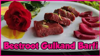 Beetroot Gulkand Barfi  Instant Recipes  Rups Healthy Treat [upl. by Alisen]