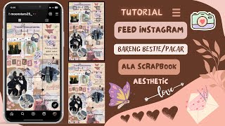 Cara Membuat Feed Instagram ala Scrapbook di Aplikasi Canva 🌻Part 2 [upl. by Holt322]