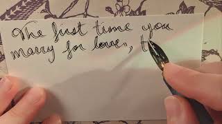 Handwriting Jackie Kennedy Quote [upl. by Emmalyn]