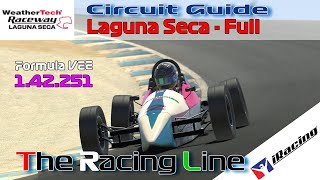 iRacing  Formula Vee  Rookie  Circuit Guide  Laguna Seca  142251  Week 1 [upl. by Nnylecoj]