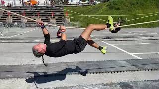 Tyrolean Traverse Climbing [upl. by Berlyn973]