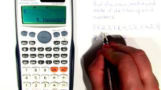 How to find mean median and mode on your calculator LSM 1003 [upl. by Anrapa319]