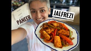 VEG JALFREZI  Delicious Paneer Jalfrezi at home  Easy take away meal at home  Food with Chetna [upl. by Aicre]