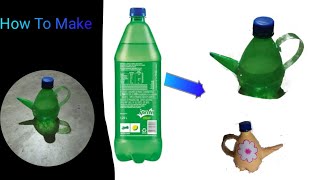 How to make kettle from sprite bottleplastic bottle craft ideas Easy process kettle subscribe [upl. by Amsirak]