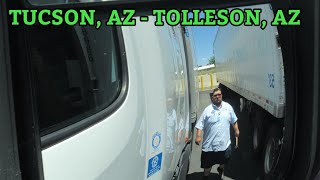 de TUCSON AZ a TOLLESON AZ a levantar un carga para FONTANA CA walmart transportation [upl. by Annehs]