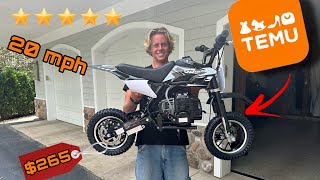 TEMU 50cc Dirt Bike  unboxing and test ride [upl. by Ettennod837]