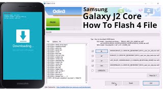 Samsung J2 Core  SMJ260G  How to flash in odin multy downloader  flash 4 file ifsatech [upl. by Neeron185]