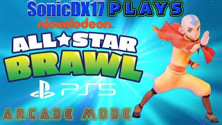 Nickelodeon All Star Brawl PS5 Aang Very Hard No Continues [upl. by Schlenger657]