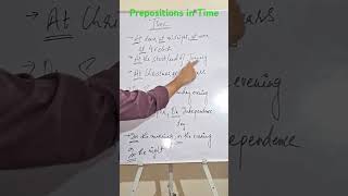 Prepositions in Time  English Grammar [upl. by Alano614]