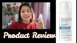 DUCRAY MELASCREEN DEPIGMENTANT PRODUCT REVIEW [upl. by Jeffie]