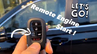 Remote Engine Start  2023 Honda CRV [upl. by Noirad]