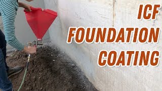 Coating ICF Foundation Styrofoam with Tuff II [upl. by Friedrich]