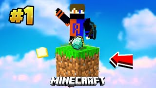 First Time Playing MINECRAFT One Block 😰  Minecraft One Block Part  1 minecraft oneblock [upl. by Cinamod]