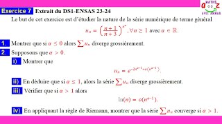 Exercice corrigé Série numérique [upl. by Demetri]