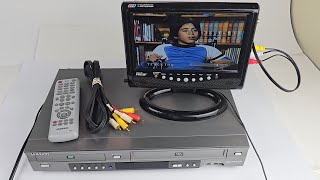 Samsung DVDV3650 DVD VCR Combo Player w Remote amp Cables Tested VHS Video Tape Ebay Mercari Video [upl. by Finnigan]