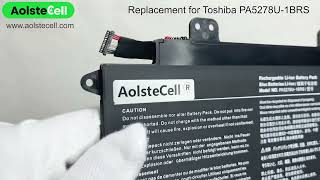 Replacement battery for Toshiba PA5278U1BRS 114V 5748Wh 3 cells [upl. by Ahsyle]