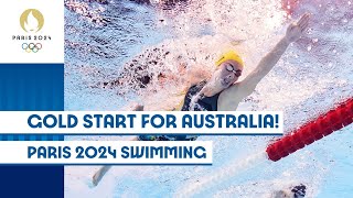 Golds galore for Australia 🇦🇺  Swimming  Paris2024 Highlights [upl. by Noswal]