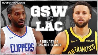 Golden State Warriors vs LA Clippers Full Game Highlights  Feb 14  2024 NBA Season [upl. by Gilmour370]