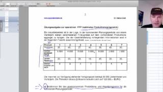 Optimales Produktionsprogramm  strategische Planung [upl. by Ahseinod]