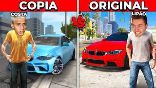 LIPÃO vs COSTA NAS CÓPIAS REALISTAS DE GTA 5 [upl. by Assirehs188]