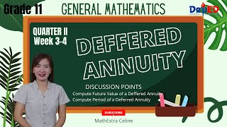 DEFERRED ANNUITY COMPUTE PRESENT VALUE AND PERIOD OF DEFERRAL OF A DEFERRED ANNUITY [upl. by Labors]