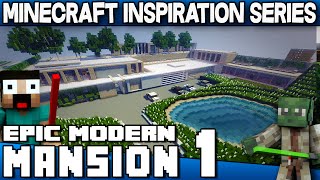 Minecraft  Modern Mansion 1  Keralis Inspiration Series [upl. by Alvord112]