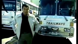 Trailways Bus Commercial Claude Akins 1976 [upl. by Llewkcor12]