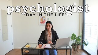 Day In the Life of Psychologist  adult therapy clinic selfcare amp more [upl. by Yrmac]