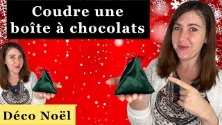 COUTURE FACILE POUR NOEL  Boite à chocolats idée cadeau de noël [upl. by Aihtela]