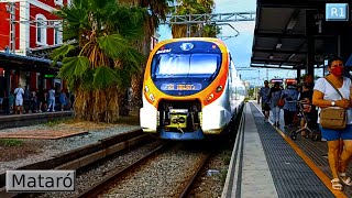 Mataró R1  Rodalies Barcelona  Renfe Civia  447 [upl. by Harikahs251]