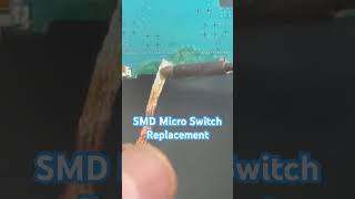 SMD Micro switch key replacement ✅ soldering micro switch weller electronics [upl. by Winfrid]