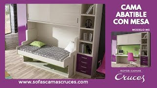 Mueble cama con gran escritorio [upl. by Shelli122]