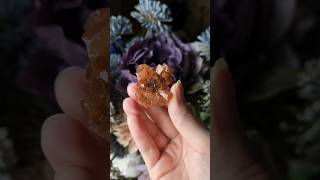 ✨️🧡 Gorgeous Aragonite Cluster from Morocco 🧡✨️aragonite crystals gemstone smallbusiness rocks [upl. by Arbas]