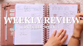 October Week 1 3006 l Weekly Flip amp Review l Functional Work Planner l plannerflipthrough [upl. by Budd]