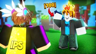 I 1v1d The HIGHEST Levels In Roblox Bedwars [upl. by Burkle]