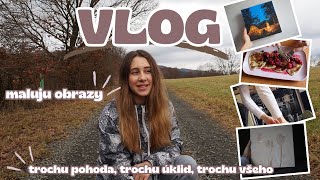 VLOG  inspirace na malování banánové lívance klidný den🤍🎀 [upl. by Dilaw]