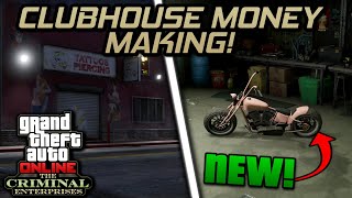 GTA Online NEW Clubhouse MONEY MAKING Guide  Customer Bike Deliveries Bar Passive Income [upl. by Nannarb]