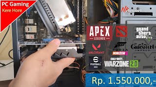 Rakit PC 1 Jutaan 2024  Core i7RAM 8GBVGA 2GB DDR5  Lancar Valorant PES 2024 Apex GTA Dota2 [upl. by Emogene782]