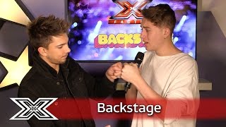 The X Factor Backstage with TalkTalk  Matt Terry reveals how he keeps his cool [upl. by Ahsain]