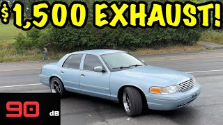 2011 Ford Crown Vic 46L V8 w 1500 EXHAUST [upl. by Eelynnhoj]