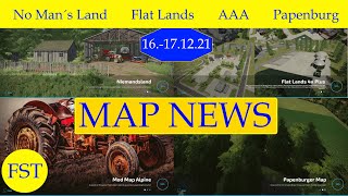 LS22 MAP NEWS 16171221 No Man´s Land Flat Lands AAA Papenburg LS22 Mapvorstellung [upl. by Trevar]