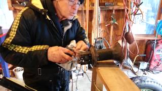 Grampa adjusting the 1930 Model A Ah Ooga horn [upl. by Odlavu]