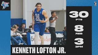 Kenneth Lofton Jr Leads Team To A Win amp Drops 30 PTS In Blue Coats Debut [upl. by Ynaiffit]