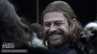 King Robert arrives in Winterfell  Game of Thrones S01E01 [upl. by Anytsirhc]