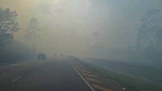 Landfill fire at Empangeni in South Africa [upl. by Enilatan813]