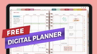 Free Digital Planner 2024 Goodnotes Planner template with Sticker Wizard Demo [upl. by Ativla]