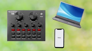 how to use V8 Sound Card  Complete setup  Sound Testing  mux sound [upl. by Navlys]