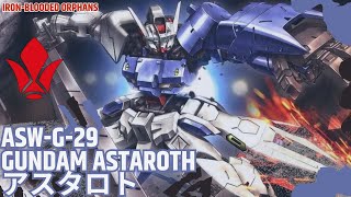 Gundam Astaroth ASWG29  Mobile Suit Gundam Ironlooded Orphans  HG 1144  GunplaRM [upl. by Gearalt515]